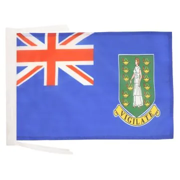 DRAPEAU ILES VIERGES BRITANNIQUES 45x30cm - PAVILLON ANGLAIS 30 x 45 cm haute qualité