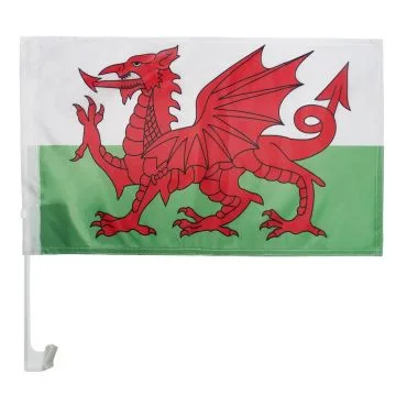 Drapeau de voiture PAYS DE GALLES 45x30cm - Carflag GALLOIS 30 x 45 cm