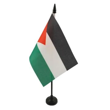 DRAPEAU DE TABLE JORDANIE 15x10cm - PETIT DRAPEAUX DE BUREAU JORDANIEN 10 x 15 cm