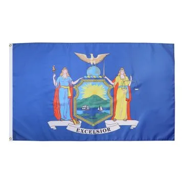 DRAPEAU NEW YORK 150x90cm - DRAPEAU NEW YORKAIS - ETAT AMÉRICAIN - USA - ETATS-UNIS 90 x 150 cm - DRAPEAUX