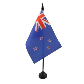 DRAPEAU DE TABLE NOUVELLE-ZÉLANDE 15x10cm - PETIT DRAPEAUX DE BUREAU NÉO-ZÉLANDAIS 10 x 15 cm