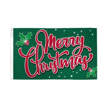 Drapeau Joyeux Noël Etincelles 150x90cm - Drapeau Merry Christmas 90 x 150 cm - Drapeaux