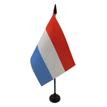 DRAPEAU DE TABLE LUXEMBOURG 15x10cm - PETIT DRAPEAUX DE BUREAU LUXEMBOURGEOIS 10 x 15 cm