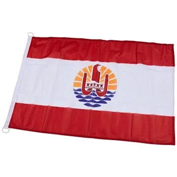 Drapeau Polynésie française 90x60cm - Drapeau polynésien - France 60 x 90 cm Spécial Extérieur - Drapeaux