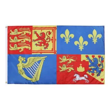 DRAPEAU ROYAL ROYAUME-UNI 1714-1801 MAISON D\'HANOVRE 150x90cm - DRAPEAU ROIS BRITANNIQUES 90 x 150 cm - DRAPEAUX