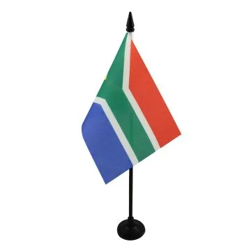 DRAPEAU DE TABLE AFRIQUE DU SUD 15x10cm - PETIT DRAPEAUX DE BUREAU SUD AFRICAIN 10 x 15 cm