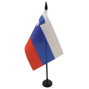 DRAPEAU DE TABLE SLOVÉNIE 15x10cm - PETIT DRAPEAUX DE BUREAU SLOVÈNE 10 x 15 cm