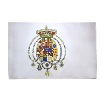 DRAPEAU ROYAUME DES DEUX-SICILES 1816 90x60cm - DRAPEAU ITALIE - SICILE 60 x 90 cm Fourreau pour hampe