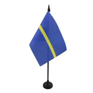 DRAPEAU DE TABLE NAURU 15x10cm - PETIT DRAPEAUX DE BUREAU NAURUAN 10 x 15 cm