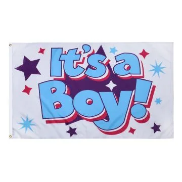 DRAPEAU ITS A BOY 150x90cm - DRAPEAU C\'EST UN GARÇON 90 x 150 cm - DRAPEAUX