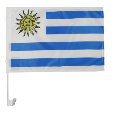 Drapeau de voiture URUGUAY 45x30cm - Carflag URUGUAYEN 30 x 45 cm