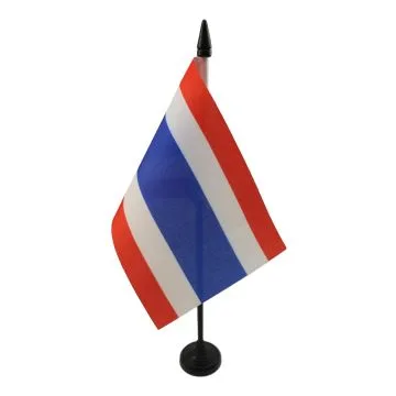 DRAPEAU DE TABLE THAÏLANDE 15x10cm - PETIT DRAPEAUX DE BUREAU THAÏLANDAIS 10 x 15 cm