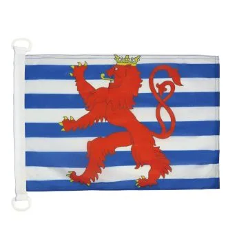Pavillon nautique Luxembourg avec lion 45x30cm - Drapeau de bateau luxembourgeois 30 x 45 cm