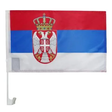 Drapeau de voiture SERBIE 45x30cm - Carflag SERBE 30 x 45 cm