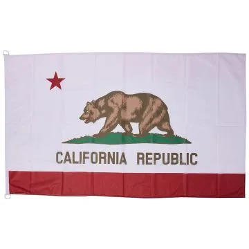 Drapeau Californie 150x90cm - Drapeau californien - Etat américain - USA - Etats-Unis 90 x 150 cm Spécial Extérieur - Drapeaux