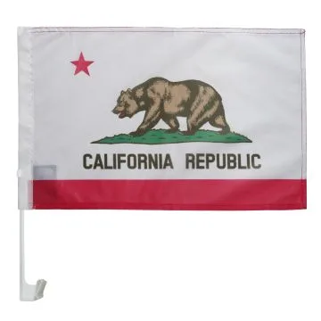 Drapeau de voiture Californie 45x30cm - Carflag californien - Etat américain - USA - Etats-Unis 30 x 45 cm