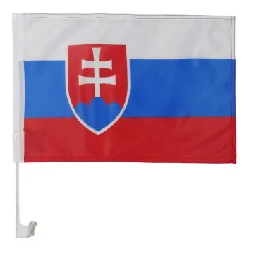 Drapeau de voiture SLOVAQUIE 45x30cm - Carflag SLOVAQUE 30 x 45 cm