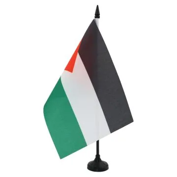 DRAPEAU DE TABLE PALESTINE 21x14cm - PETIT DRAPEAUX DE BUREAU PALESTINIEN 14 x 21 cm