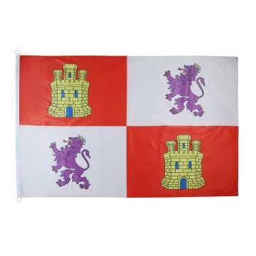 DRAPEAU CASTILLE-ET-LEON 150x90cm - DRAPEAU DE CASTILLA Y LEÍ?N - ESPAGNE 90 x 150 cm Spécial Extérieur - DRAPEAUX
