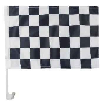 Drapeau de voiture À DAMIER NOIR ET BLANC 45x30cm - Carflag COURSE AUTOMOBILE - FORMULE 1 30 x 45 cm