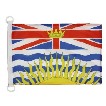 Pavillon nautique Colombie-Britannique 45x30cm - Drapeau de bateau canadien - Canada 30 x 45 cm