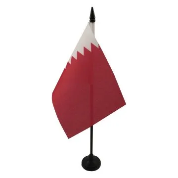 DRAPEAU DE TABLE QATAR 15x10cm - PETIT DRAPEAUX DE BUREAU QATARIEN 10 x 15 cm