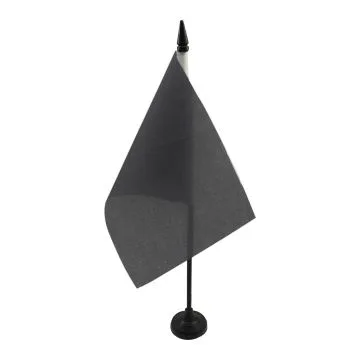 DRAPEAU DE TABLE COMMISSAIRE DE COURSE NOIR 21x14cm - PETIT DRAPEAUX DE BUREAU DISQUALIFICATION DU PILOTE CONCERNÍ? 14 x 21 cm