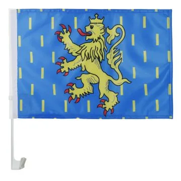 Drapeau de voiture Franche-Comté 45x30cm - Carflag franc-comtois - province 30 x 45 cm