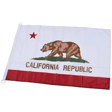 Drapeau Californie 90x60cm - Drapeau californien - Etat américain - USA - Etats-Unis 60 x 90 cm Spécial Extérieur - Drapeaux