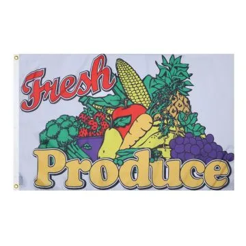 Fresh Produce Flag 2' x 3' 100D polyester grommets