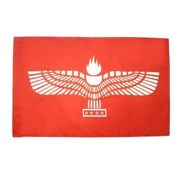 DRAPEAU ARAMÍ?EN SYRIAQUE 150x90cm - DRAPEAU ARAMÍ?ENS 90 x 150 cm Fourreau pour hampe