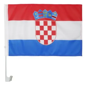 Drapeau de voiture CROATIE 45x30cm - Carflag CROATE 30 x 45 cm