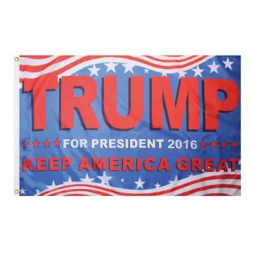 DRAPEAU DONALD TRUMP PRÉSIDENT ETATS-UNIS 2016 150x90cm - DRAPEAU ÉLECTION DES USA 90 x 150 cm - DRAPEAUX