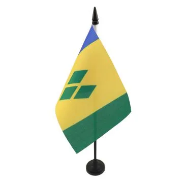 DRAPEAU DE TABLE SAINT VINCENT 15x10cm - PETIT DRAPEAUX DE BUREAU SAINT-VINCENTAIS 10 x 15 cm