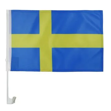 Drapeau de voiture SUÈDE 45x30cm - Carflag SUÉDOIS 30 x 45 cm