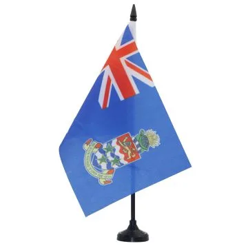 DRAPEAU DE TABLE ILES CAÏMANS 21x14cm - PETIT DRAPEAUX DE BUREAU ANGLAIS 14 x 21 cm