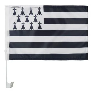 Drapeau de voiture Bretagne 45x30cm - Carflag breton - France 30 x 45 cm