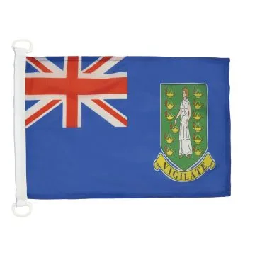 Bandera nautica virgenense británica 45x30cm - Compra/Venta Banderas naúticas de las Islas Vírgenes Británicas 30 x 45 cm con anillos
