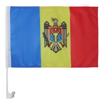 Drapeau de voiture Moldavie 45x30cm - Carflag moldave 30 x 45 cm