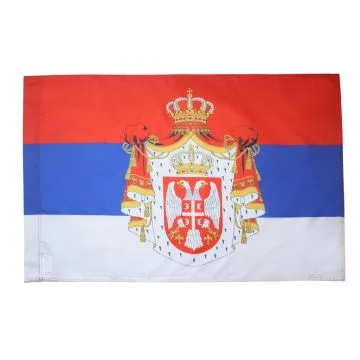 DRAPEAU ROYAUME DE SERBIE 1882-1918 150x90cm - DRAPEAU SERBE 90 x 150 cm Fourreau pour hampe