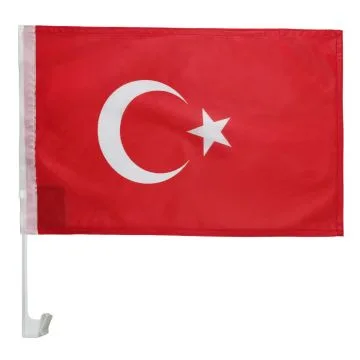 Drapeau de voiture TURQUIE 45x30cm - Carflag TURC 30 x 45 cm