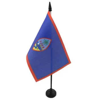 DRAPEAU DE TABLE GUAM 15x10cm - PETIT DRAPEAUX DE BUREAU AMÉRICAIN 10 x 15 cm