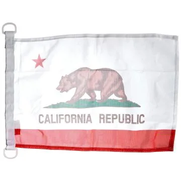 Pavillon nautique Californie 45x30cm - Drapeau de bateau californien - Etat américain - USA - Etats-Unis 30 x 45 cm