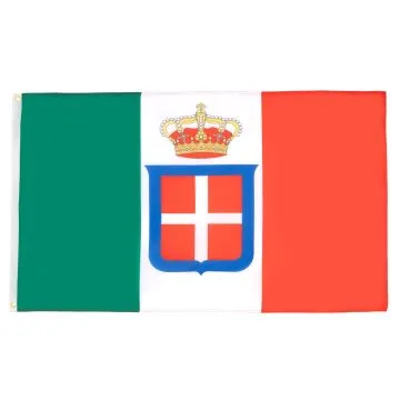 DRAPEAU ROYAUME D?ITALIE COURONNE 150x90cm - DRAPEAU ITALIEN MARINE MILITAIRE 90 x 150 cm - DRAPEAUX