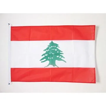 DRAPEAU LIBAN 150x90cm - DRAPEAU LIBANAIS 90 x 150 cm Spécial Extérieur - DRAPEAUX