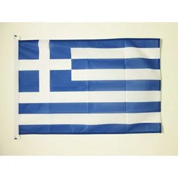DRAPEAU GRÍ?CE 150x90cm - DRAPEAU GREC 90 x 150 cm Spécial Extérieur - DRAPEAUX