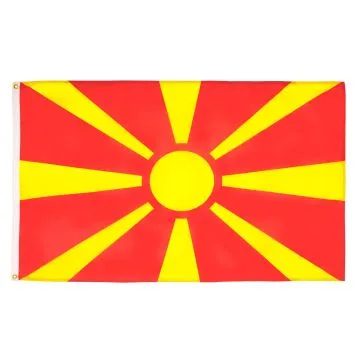 DRAPEAU MACÉDOINE 150x90cm - DRAPEAU MACÉDONIEN 90 x 150 cm - DRAPEAUX
