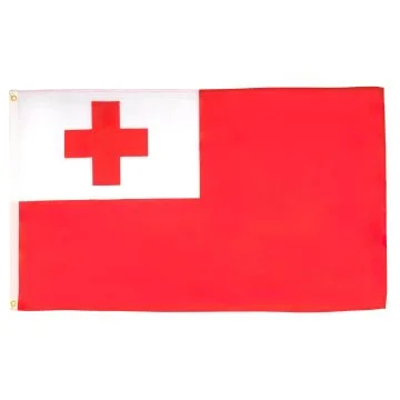 DRAPEAU TONGA 150x90cm - DRAPEAU TONGIEN 90 x 150 cm - DRAPEAUX