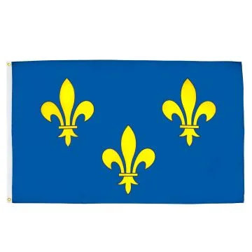DRAPEAU ILE-DE-FRANCE 150x90cm - DRAPEAU FRANCILIEN - FRANCE 90 x 150 cm - DRAPEAUX
