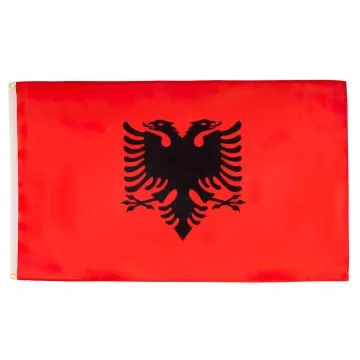DRAPEAU ALBANIE 150x90cm - DRAPEAU ALBANAIS 90 x 150 cm - DRAPEAUX